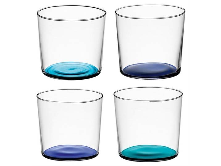 LSA International Becher-Set Coro Lagoon Glas H 7 cm 0.31 l 4 Stk - Becher-Set