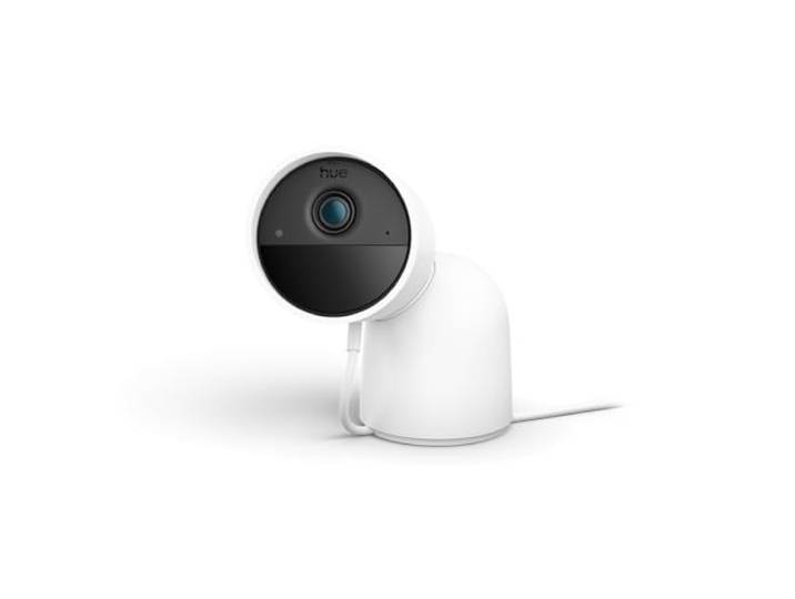 Philips Hue Secure\, Caméra de Surveillance +Support\, Filaire\, 2K\, Blanc Vision Nocturne\, Audio Bidirectionnel\, Notification Temps Réel\, Alarme\, Vision 140°\, WiFi\, Intérieur/Extérieur\, IP65