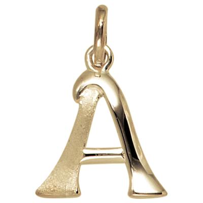 Buchstabenanhänger JOBO "Anhänger Buchstabe", gelbgold 375, Schmuckanhänger, Damen, A, Gelbgold 375, 375 Gold