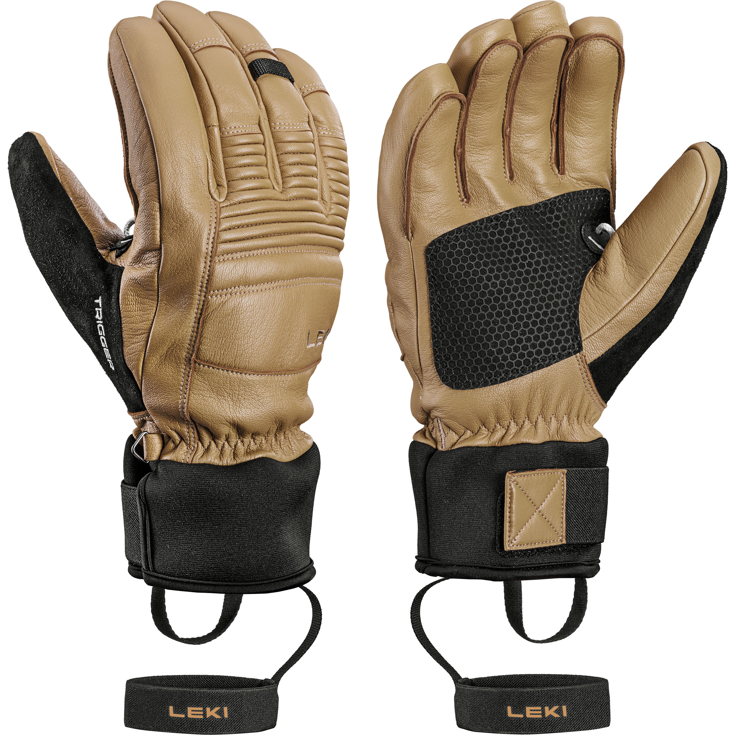 Leki Tyton Pro TR Skihandschuhe braun Größe 11 Skifahren Wasserabweisend Primaloft
