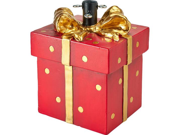 Home Styling Collection Abdeckung 26/26/36 cm, Rot, Stein, 26x36x26 cm, Dekoration, Weihnachtsdekoration