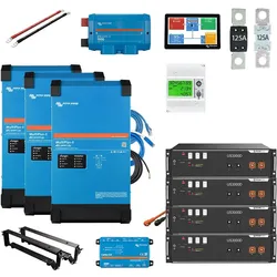 HUSATECH PowerSet 3 Phasig mit Victron MultiPlus II 48/3000/35-32 und 14,4 kWh Pylontech US3000D Speicher
