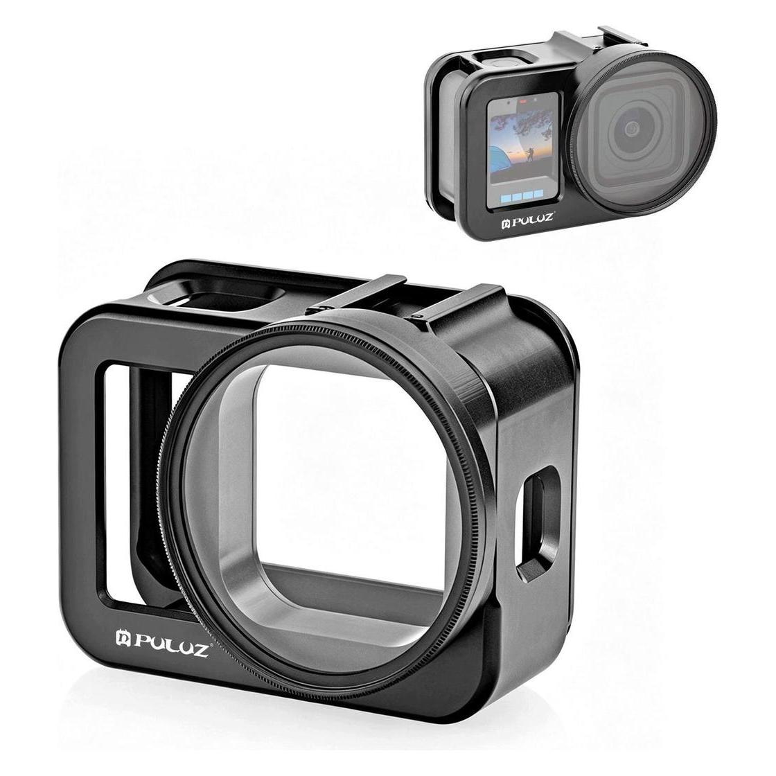 Puluz Ramka Aluminiumgehäuse mit Rahmenhalterung für GoPro Mission 1 / 1 Pro + UV-Filter / PU1115B (78903536)