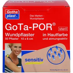 Gota-Por Wundpflaster Steril 100x60Mm Hautfarben 50 ST