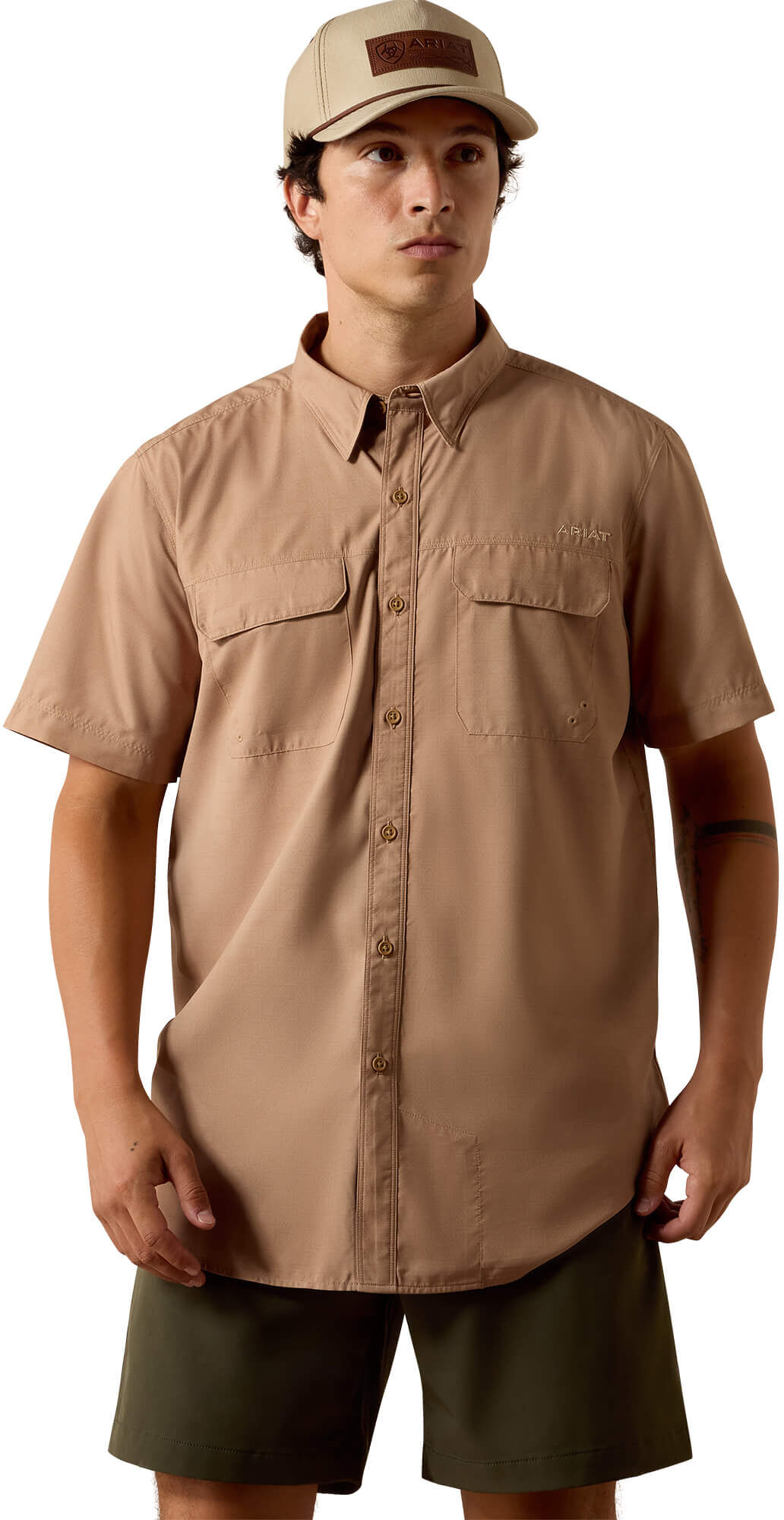 Men's Printed VentTEK Outbound Fitted Shirt in Cartouche, Size: Large by Ariat
