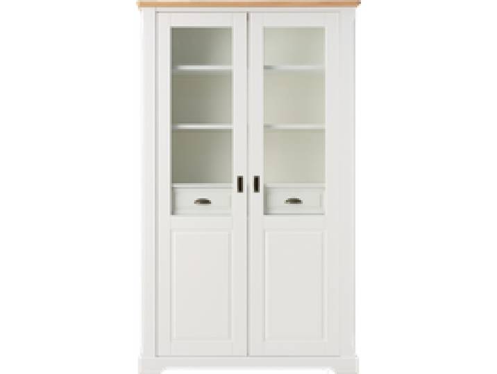 Vaisselier blanc et bois Apolline