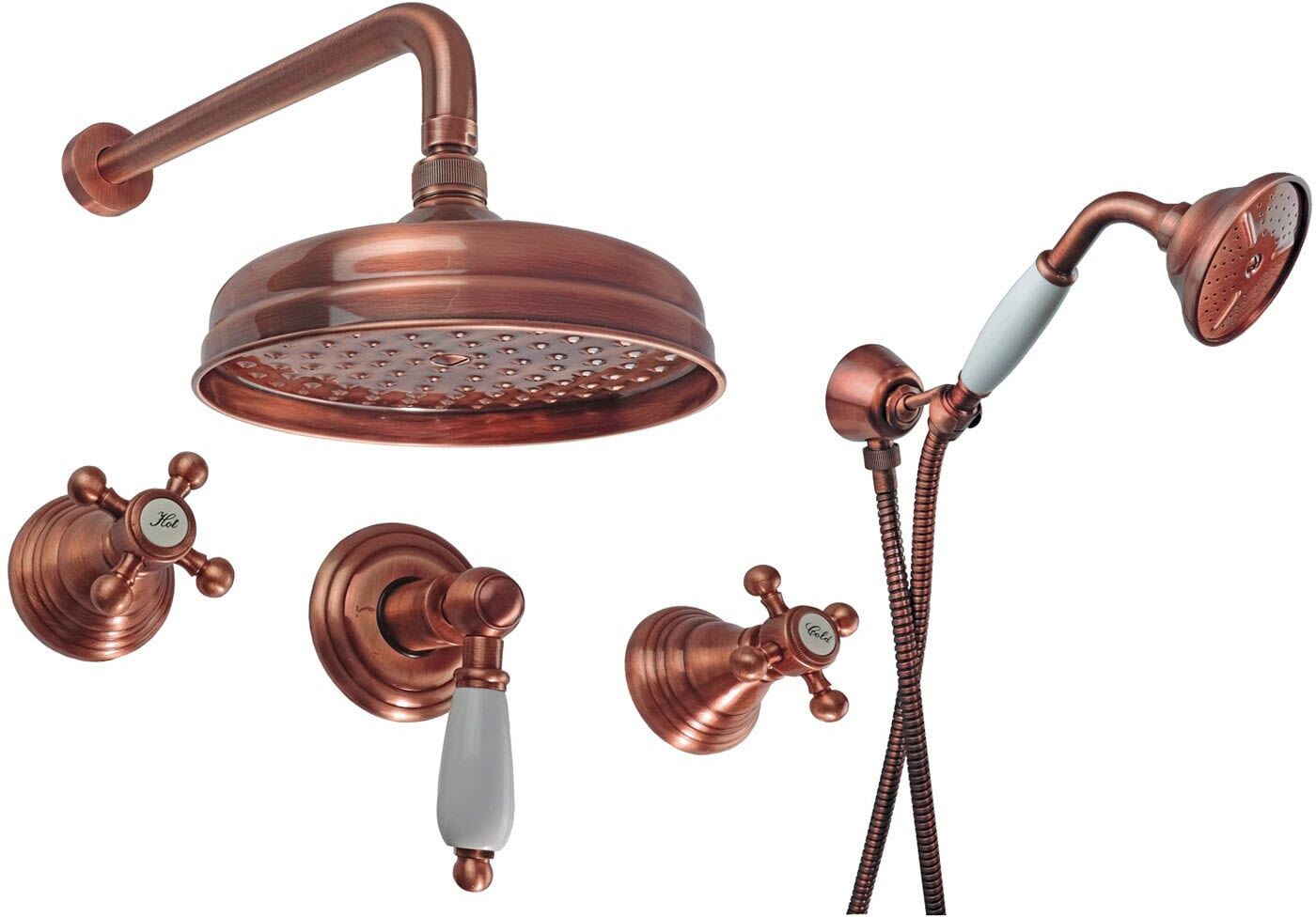 Kronenbach IOTA 2.0 complete shower set 54917RMKB