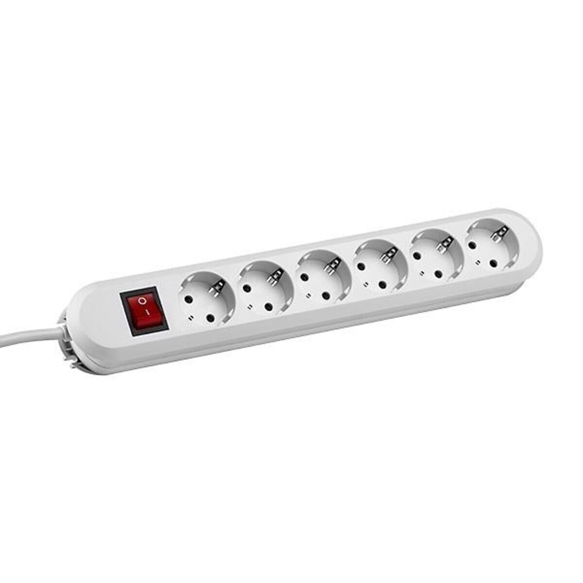 Bachmann SMART stekkerdoos, 6-voudig, wit