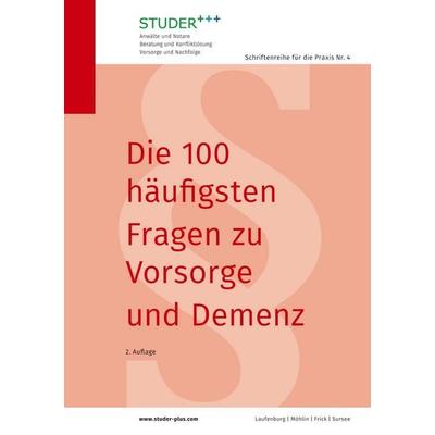 Die 100 häufigsten Fragen zu Vorsorge und Demenz, Taschenbuch von , BoD – Books on Demand, 978-3-7526-0794-9