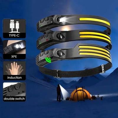 Uplift Essentials Wide Beam COB LED Induction Headlamp three Lamps