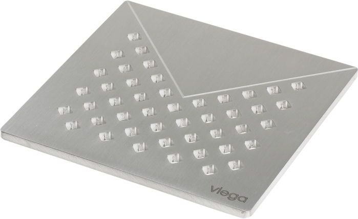 Viega Advantix Rost 492328 Visign RS1, 143 x 143 mm, Edelstahl massiv