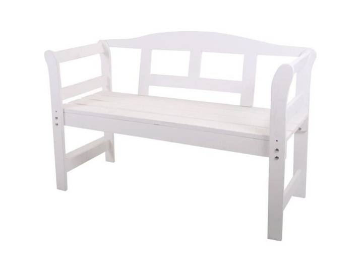 Banc de jardin - SenS-Line Friesen - Bois massif - Blanc - 1 personne - Naturel