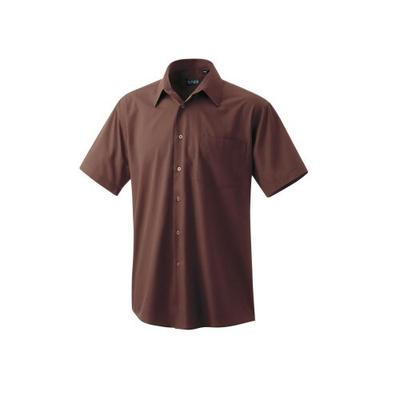 Exner 401 - Oberhemd halbarm : toffee 60% Baumwolle 40% Polyester 120 g/m² 52
