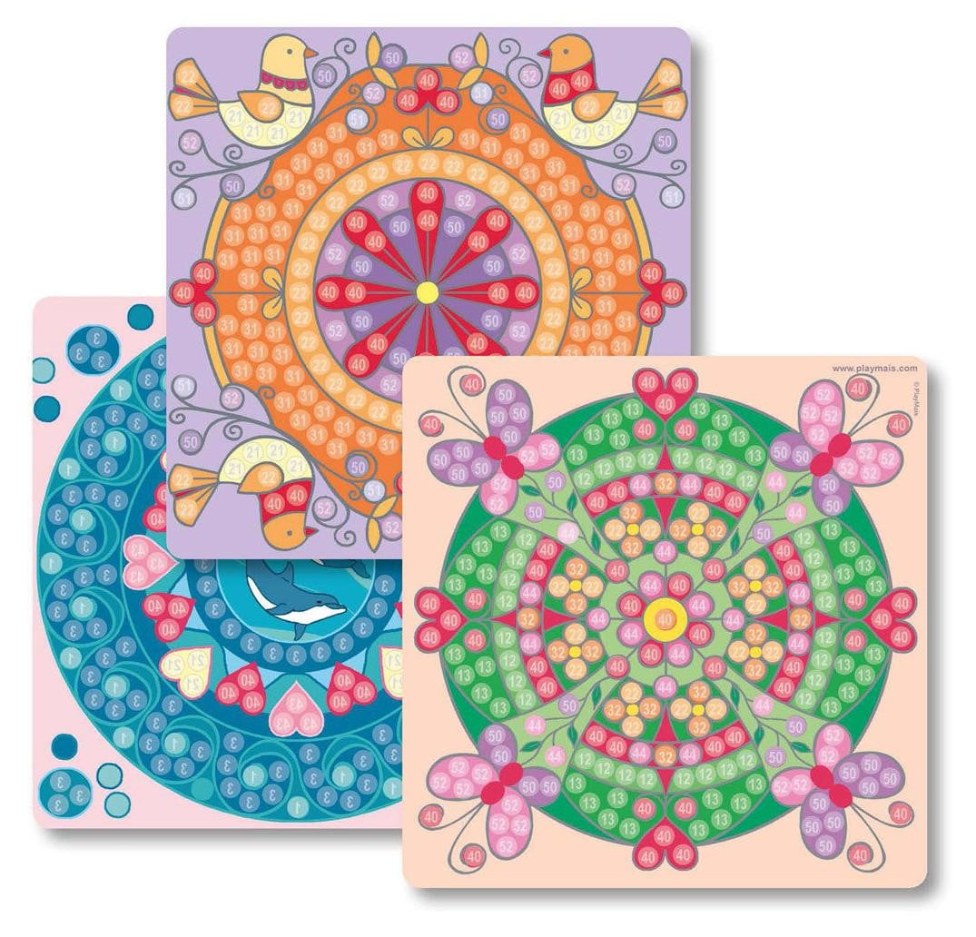 Playmais Mozaïek Decoratieve kaarten met mandala's