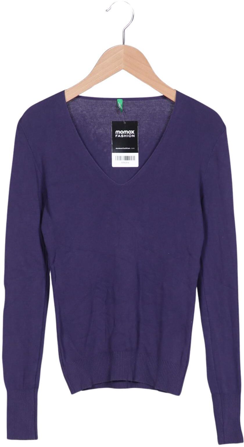United Colors OF Benetton Damen Pullover, Lila, Gr. S, Baumwolle - Second Hand
