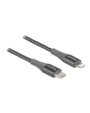 Delock Daten- und Ladekabel USB Type-C zu Lightning für iPhone iPad iPod grau 0.5 Digital/Daten m (86630)