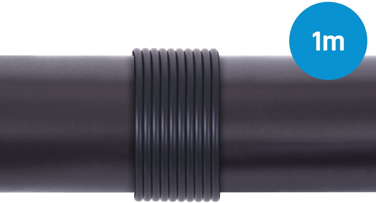 Alphacool EPDM Tube 11/8 - Black 1m (3,28ft) Retailbox