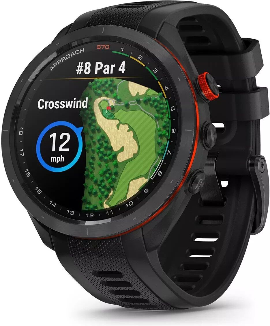 Garmin Approach S70 47mm GPS Golf Smartwatch - Black
