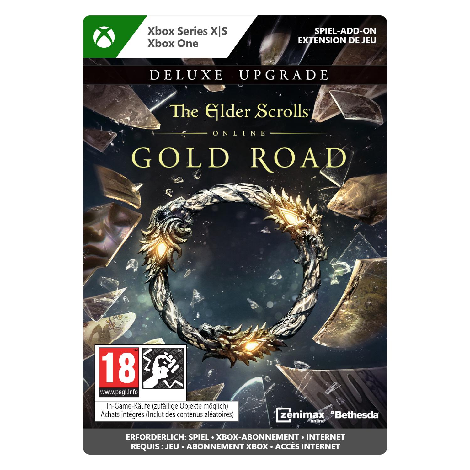Microsoft Xbox The Elder Scrolls Online Deluxe Upgrade: Gold Road Download Code (Xbox One S, Xbox One X, Xbox Series S, Xbox Series X) (7CN-00149)