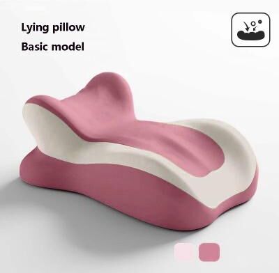 Uplift Picks Ergonomic Memory Foam Wedge Pillow For Neck And Leg Support pink (basic)