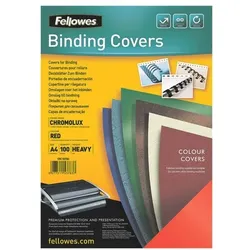 Fellowes Deckblätter zum Binden - 100 Stück rot