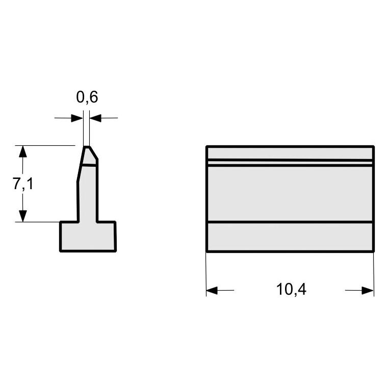 Weller Erem SMT01 Lötspitze für PAD-Reinigung, Breite 10,4 mm (Lötspitze) (T0054450199N)