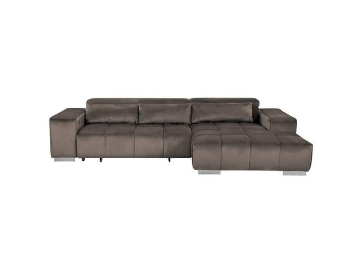 Ecksofa Orion elektrischer Sitzvorzug Silberfarben
