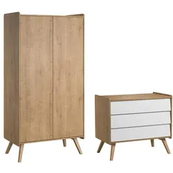 BABYZIMMER 2-teilig Weißes Holz