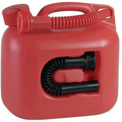 HÜnersdorff Kraftstoffkanister PREMIUM Inh.5l rot 2 Auslaufrohre