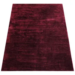 KADIMA DESIGN Teppich Kurzflor waschbar Unifarben Wohnzimmer schmutzabweisend Rot Rechteckig 200x280 | 100% Polyester | Florhöhe: 10 mm | pflegeleicht