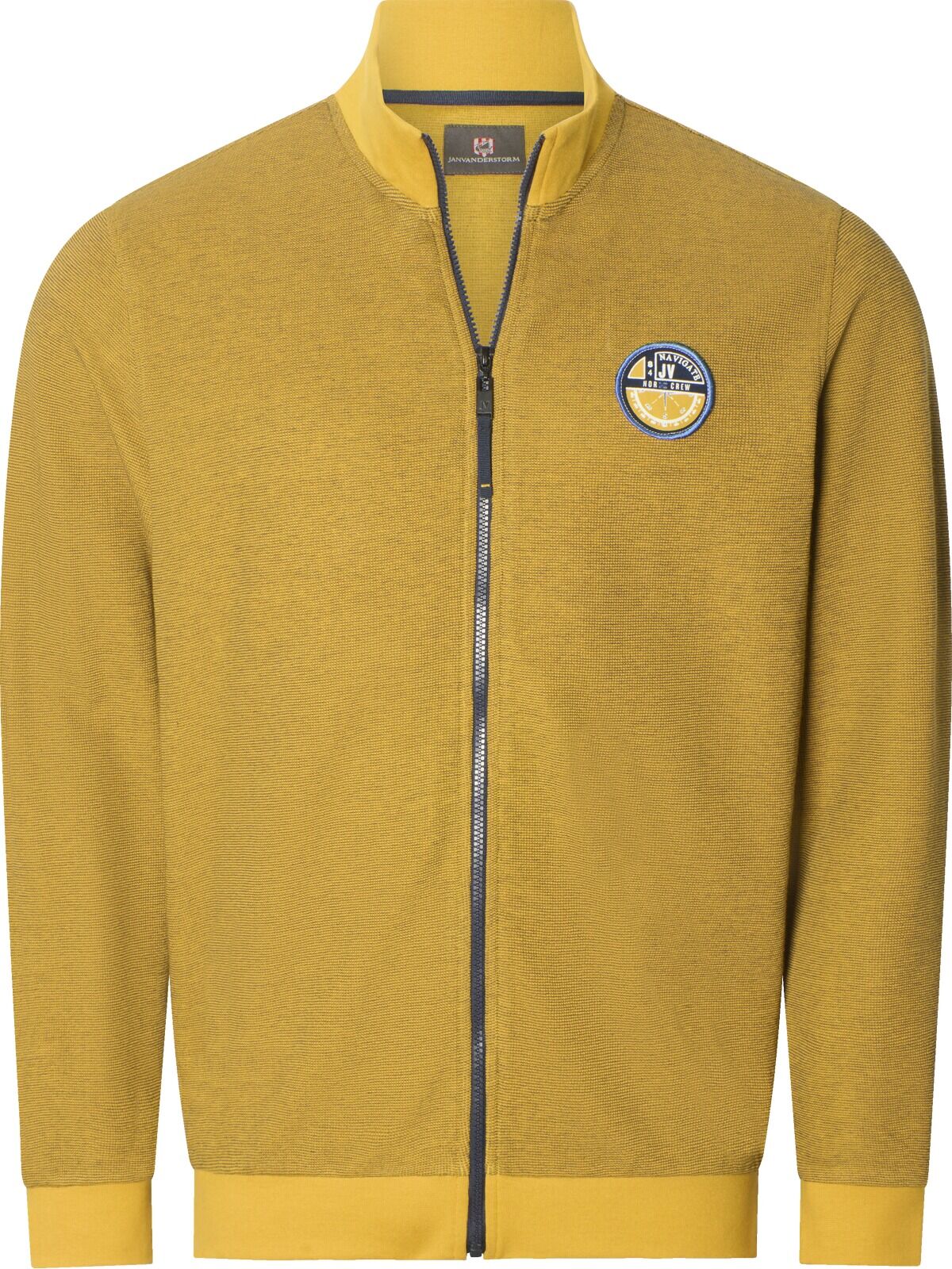 Sweatjacke JAN VANDERSTORM "Sweatjacke BIARTE", Herren, Gr. L, gelb, Sweatjacken Sweatjacke