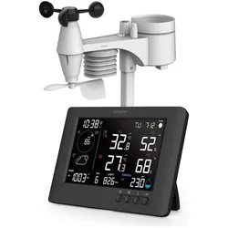 Sencor SWS 10500 Wetterstation schwarz / Farb-LCD / Funksensor, Wetterstation, Schwarz
