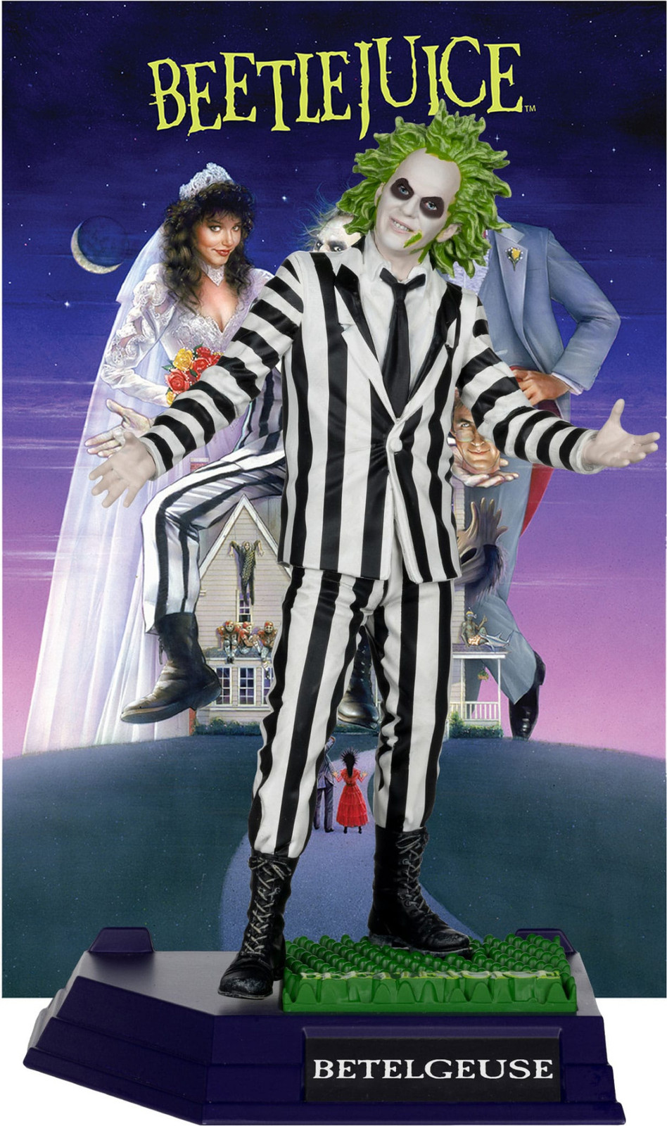 McFarlane Toys Movie Maniacs Beetlejuice beeldje van PVC, Hoogte: 17 cm