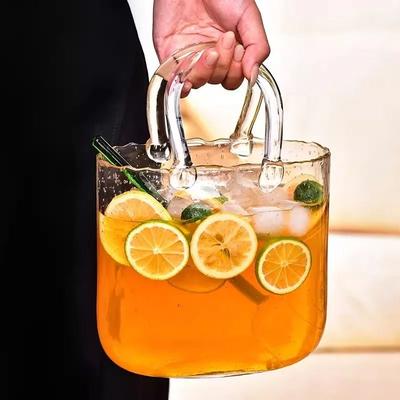 Uplifted Finds Handheld Glass Fruit Wine Cup Large Capacity Cocktail Cup Bar Drink Container Handheld Glass Fruit Wine Cup Large Capacity Cocktail Cup Bar Drink Container