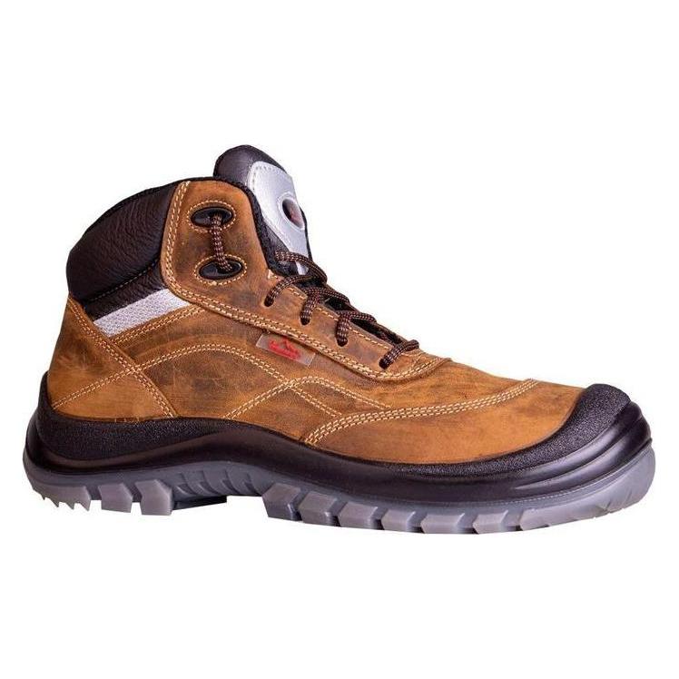 Remisberg Sicherheitsstiefel Luzern Grösse 39 braun S3 SRC EN ISO 20345 Nubukleder (S3, 39) (85141-02-39)