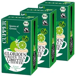 Cupper Grüner Tee Limette & Ingwer Bio
