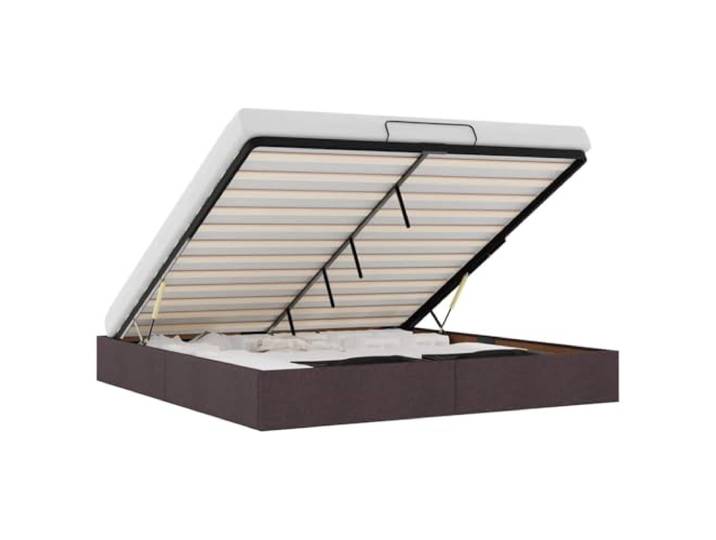 vidaXL Ottoman-Bett ohne Matratze Dunkelbraun 180x200 cm Stoff