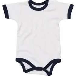 Babybugz Kinder Baby Body Baby-Body BZ19 white/nautical navy 6-12 Monate