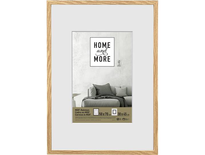 Home and More Bilderrahmen 50 x 70 cm Natur MDF