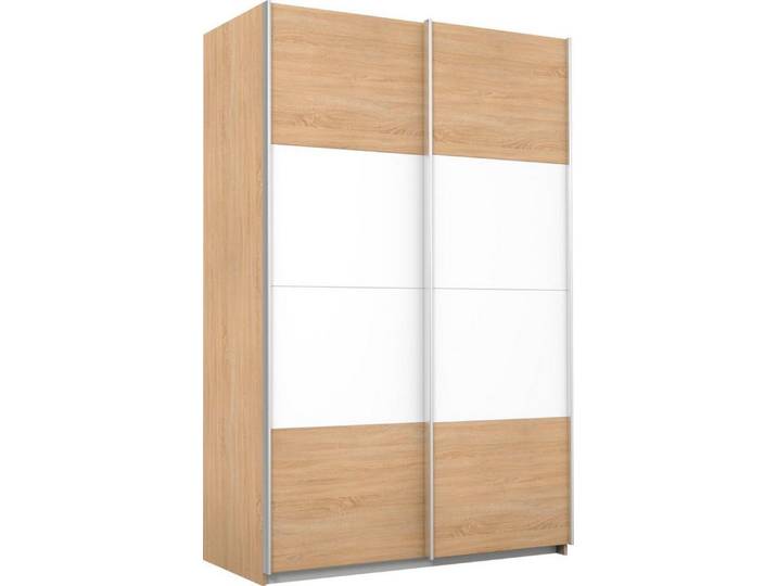 rauch Schwebetürenschrank Quadra Kleiderschrank Schrank Gaderobe mit Möglichkeit zur individuellen Frontgestaltung, leichtgängige Türen