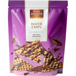 Feiny-Biscuits Waffeln Wafer Chips, mit Schokolade, 70 g