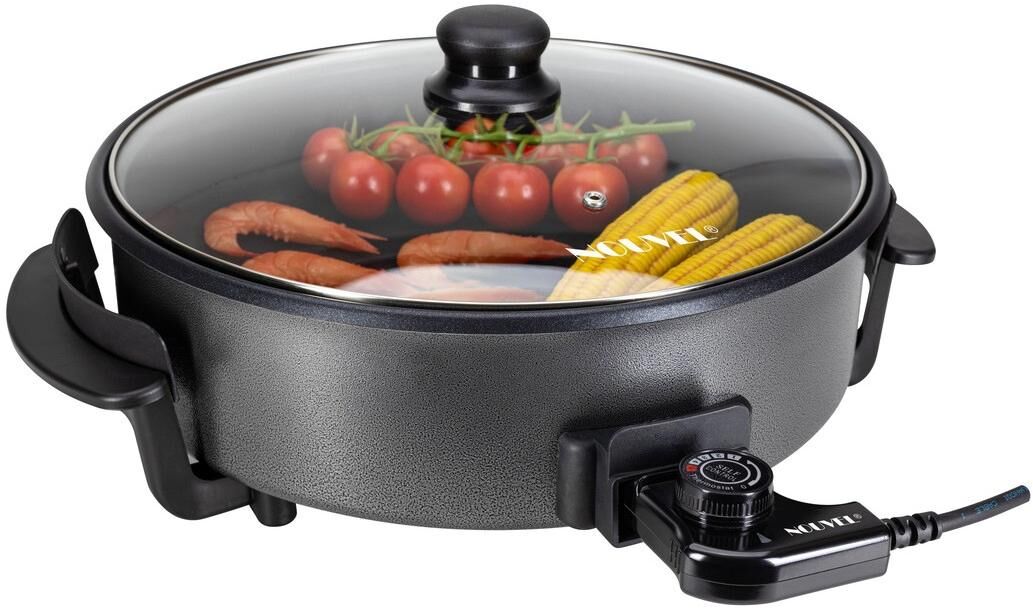Elektrische Multipfanne NOUVEL "Sapore Ø 32 cm", grau, Ø:32cm, Elektropfannen, Elektrische Multipfanne grau Einheitsgröße