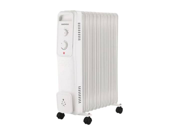 Daewoo DOH-4911M Radiateur à bain d'huile 2500 W - Blanc