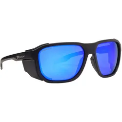 Demon, Unisex, Sportbrille, Altavia (matte black-blue mirror, matt black blue-blue mirror), Schwarz, Blau