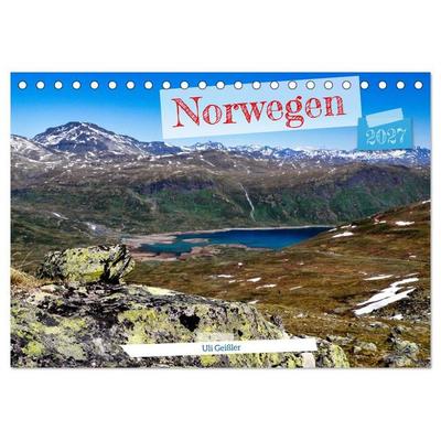 Norwegen Wanderbar (Tischkalender 2027 DIN A5 quer), CALVENDO Monatskalender