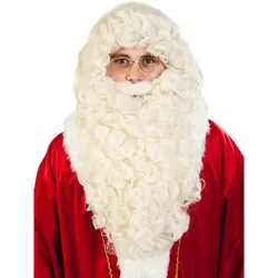 Perücken-Set "Weihnachtsmann", weiß