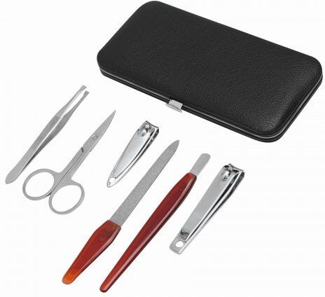 Set Manicure AMELIE in Acciaio, Custodia Elegante Rettangolare Personalizzate o neutre