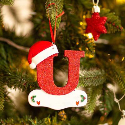 Discount Dollar Deals Christmas Tree Decoration Letter Pendant, DIY Xmas Holiday Acrylic, Ornament For Home Decor red21 1pcs