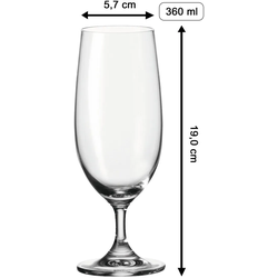 Biertulpe Pilsglas 360 ml mit Gravur - Stürmer mit Bierkrug