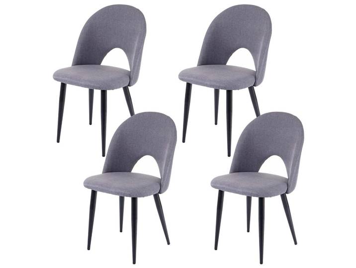 Jamb Esszimmerstuhl Grau 4er-Set, Textil, 49x85x53 cm, Esszimmer, Stuhl